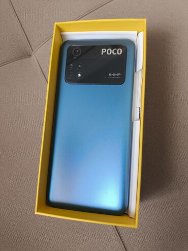 телефон а12: Poco M4 Pro 5G, Новый, 128 ГБ, цвет - Синий