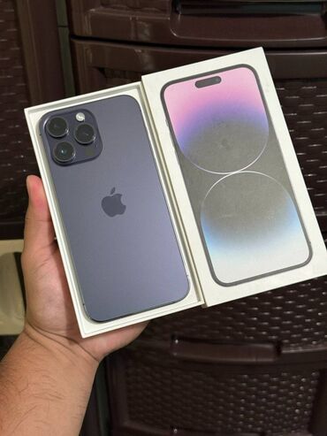 Apple iPhone: IPhone 14 Pro, 256 GB, Deep Purple, Face ID