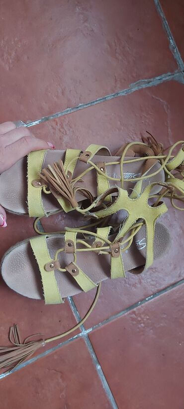 sandale: Sandals, Safran, 38