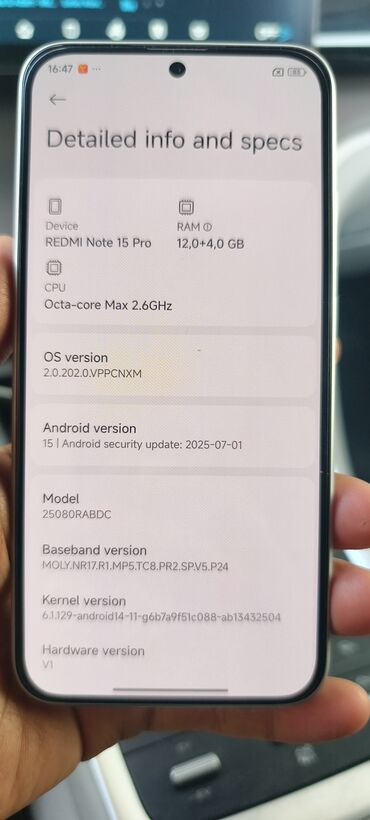 imaqliq g box x купить: Redmi, Redmi Note 14 Pro Plus, Колдонулган, 256 ГБ, түсү - Ак, 2 SIM