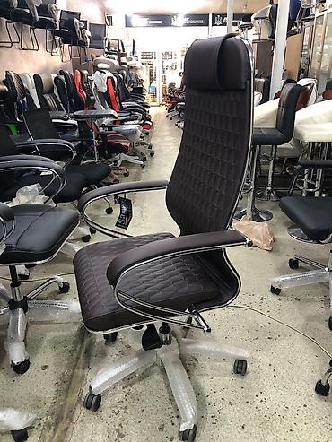 Ofis və oyun kresloları: Yeni, Təkərli, Qolları tənzimlənir, Dəri — 10