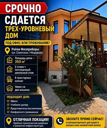 350 м², 6 бөлмө жана андан көп, Физприборы