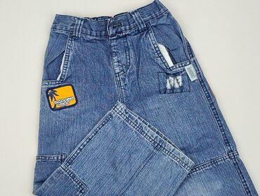 bershka spodnie jeansy szerokie: Spodnie jeansowe, 4-5 lat, 104/110, stan - Zadowalający