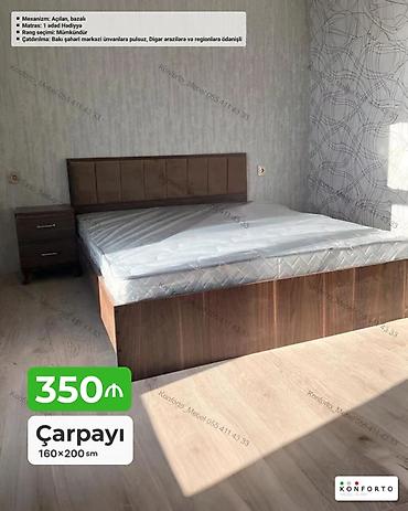 Məhsul: Çarpayı 160×200 sm – Mexanizm: Açılan, bazalı (yüksəklənən lalafo.az -da Məhsul: Çarpayı 160×200 sm – Mexanizm: Açılan, bazalı (yüksəklənən