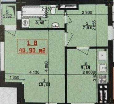 Продажа квартир: 1 комната, 41 м², Элитка, 11 этаж, Евроремонт
