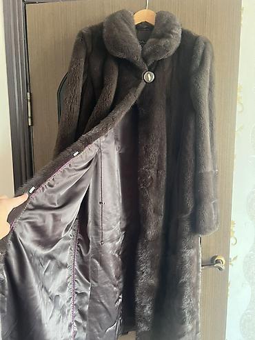 шуба: Шуба, Норка, Длинная модель, 2XL, 3XL — 2