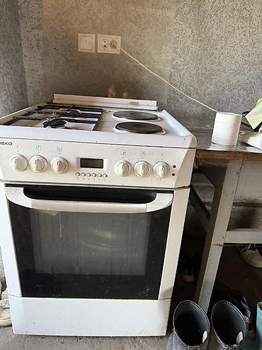 с мыкан: Комбинированная плита, Beko, Б/у, Напольная, Механическая — 3