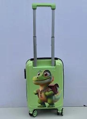 Rančevi, torbe i koferi: Dečiji koferi – set od 2 komada, zeleni, sa motivom malenog — 29