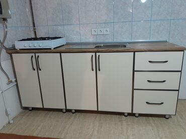 деталировка мебели: Laminant mətbəx mebeli qıraqları dəmir ilə işlənilib suya tam davamlı