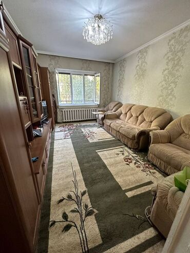 квартира на ночь аламедин: 2 комнаты, 53 м², 105 серия, 1 этаж, Косметический ремонт