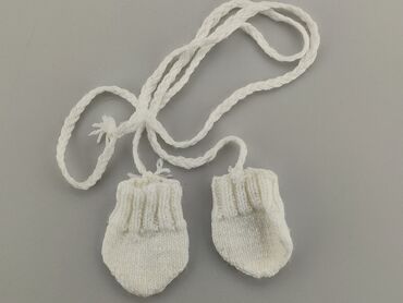 czapki biale: Rękawiczki, 10 cm, stan - Dobry