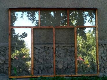 Окна: Деревянное окно, Комбинированное, цвет - Коричневый, Б/у, 140 *200, Самовывоз