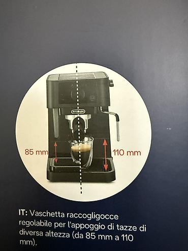 et masini: De’Longhi portafiltirli espresso/kofe aparatı Xüsusiyyətlər: - — 8