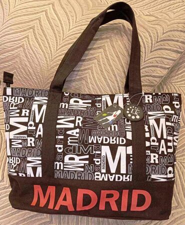 мужская сумка: Новая матерчатая сумка на лето, привезена из Испании, очень прочная