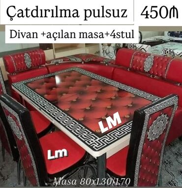 metbex divani: 💫 *Mətbəx dəsti* Qiymət : *450₼* Divan:1.20x1.70