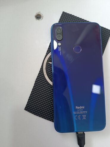 telefon kabrolari xiaomi: Xiaomi Redmi Note 7, 64 GB, rəng - Göy, 
 Düyməli, Barmaq izi, İki sim kartlı