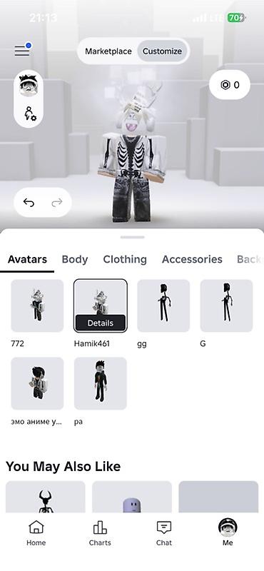 продать роблокс аккаунт: Аккаунт Roblox с ником **Hamik461**. На скриншотах показан профиль в — 8