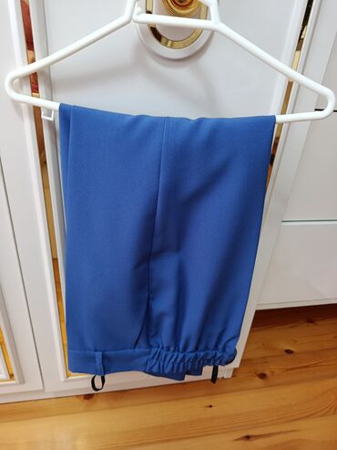 женские джинсовые юбки на пуговицах: Qadın kostyumu – MARI&MAR, ölçü 36 - Rəng: canlı kobalt/mavi -