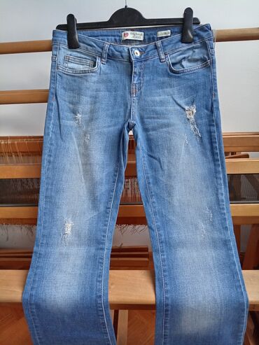 haljinicu elasticna je prilagodjava se telu c: 28, 34, Cotton, Low rise, Flare