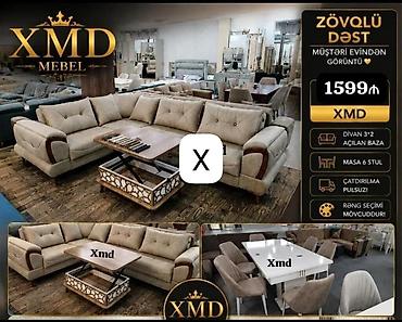 transformer divan: Zövqlü dəst – XMD Mebel Tərkibi: - Künc divan (3+2) – açılan baza — 1