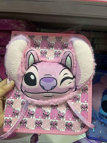 zara devojčice: Školski zip pernica-set sa 3D plišanim licem (Disney motivi – Stitch — 3