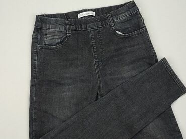 szara spódnice jeansowe: Jeansy, M, stan - Dobry