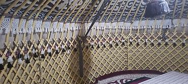 Аренда юрт: Аренда юрты, Каркас Деревянный, 75 баш, С полом, Самовар, Стол — 13