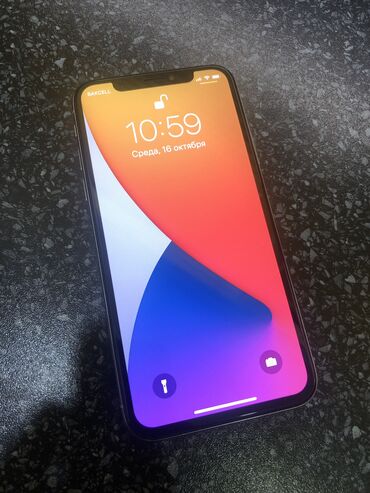 Apple iPhone: IPhone X, 256 GB, Ağ, Face ID