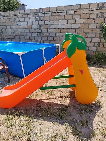 Cox berk plastikden saglam surusken usaq ucun. 150kilo cekiye