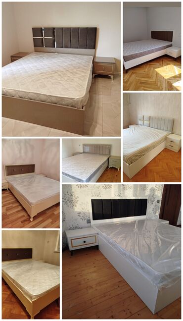 мебель для спальни бу: Yeni, İkinəfərlik çarpayı, Bazasız, Matras ilə, Siyirməsiz