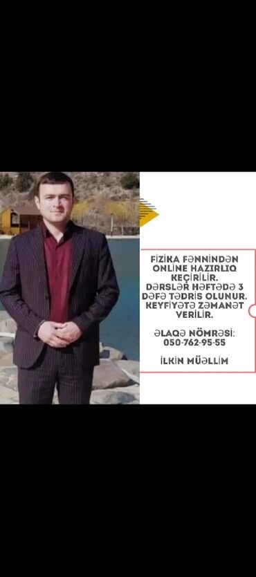 Sürücülük kursları: Repetitor, Fizika, Azərbaycan dili, Abituriyent hazırlığı