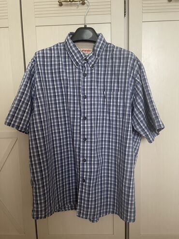 теплые рубашки в клетку: Рубашка XL (EU 42), цвет - Синий