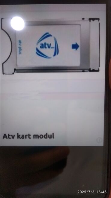 Информатика: Bu, ATV televiziyası üçün nəzərdə tutulmuş bir kart moduludur. Modul