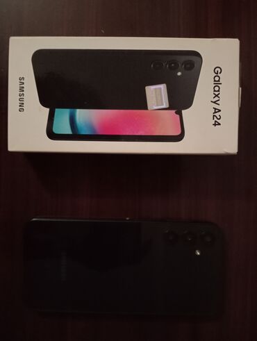 samsung galaxy pocket duos: Samsung Galaxy A24 4G, 128 GB, rəng - Qara, İki sim kartlı, Face ID, Sensor