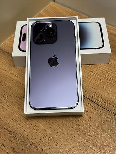 IPhone 14 Pro, 256 GB, Deep Purple, Zəmanət, Kredit, Simsiz şarj