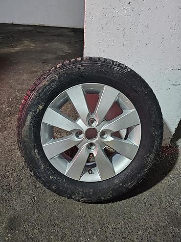 kia optima diskləri: Kia rio original diski Yüngül lehimli disk və qış təkəri komplekti - — 1