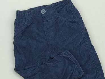 czarne poszarpane jeansy: Denim pants, George, 9-12 months, condition - Good