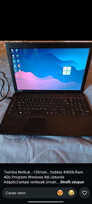 xbox one x azerbaycan: Toshiba noutbuk - Ekran: 15.6" - Prosessor: (modell göstərilməyib) — 1