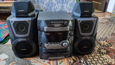 multimedia player в Кыргызстан | КОЛОНКИ, ГАРНИТУРЫ И МИКРОФОНЫ: Продаю музыкальный центр Panasonic SA-AK25, оригинал, есть радио, AUX