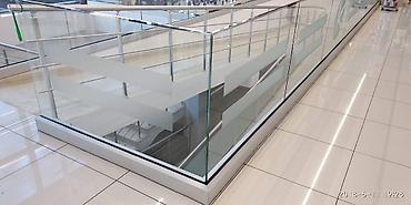 Şüşə məhəccər/bariyer sistemi - Material: qalın temperli şüşə lalafo.az -da Şüşə məhəccər/bariyer sistemi - Material: qalın temperli şüşə