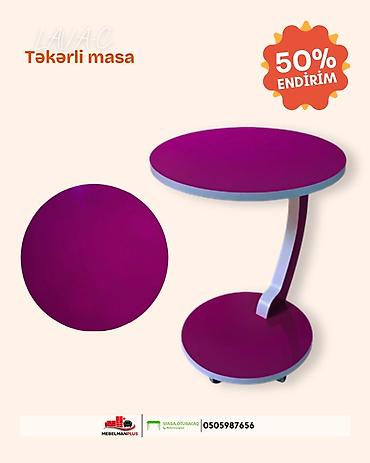 tek stolar: Jurnal masası, Yeni, Açılmayan, Laminat, Yumru masa — 2