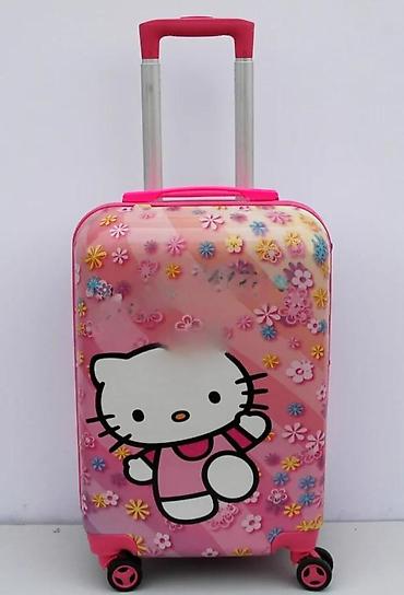 Putni koferi i torbe: Dečiji kofer na točkiće – motiv Hello Kitty - Tvrda školjka sa — 11