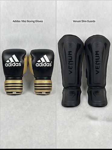 Перчатки Adidas (10 oz) Состояние: Идеальное, липучки держат