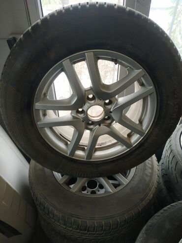 покупаем шины бу на переработку цена: Дөңгөлөктөр монтажда 235 / 65 / R 17, Кыш, Колдонулган, Комплект, Жеңил унаалар, Куйма, тешиктери - 5
