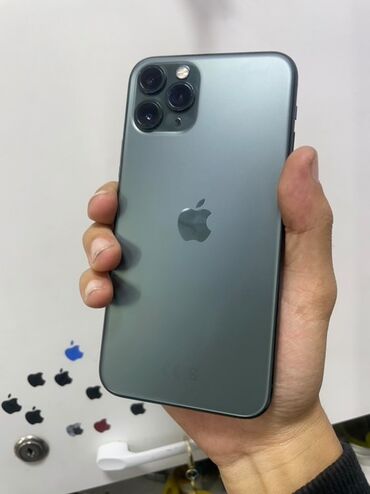 телефон редми поко: IPhone 11 Pro, Б/у, 256 ГБ, Matte Midnight Green, Чехол, 74 %