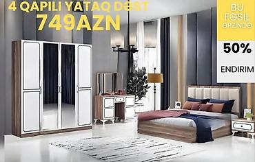 saloğlu: İkinəfərlik çarpayı, Dolab, Termo, 2 tumba, Azərbaycan, Yeni — 8