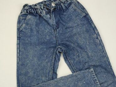 majtki dziewczęce 146: Spodnie jeansowe, 11 lat, 146, stan - Dobry