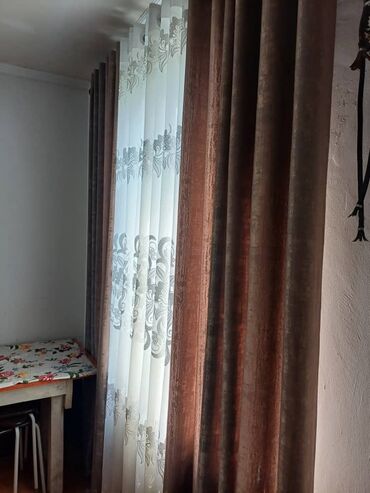 кухонные шторы: Бишкек Новопокровка длинна 1.85 ширина 2.45 жаңы боюнча өңү өчкөн