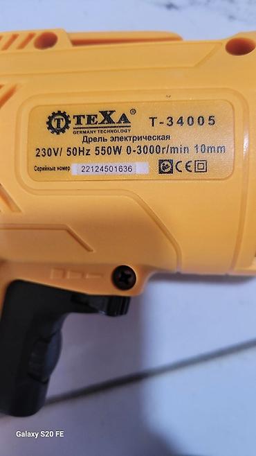 тх 850: Электрическая дрель TEXA T-34005 - Тип: сетевая дрель - Питание: 230 — 2