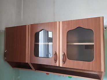 metbex skafi: Mətbəx üçün asma şkaflar dəsti - Material: ağac teksturalı laminat — 2